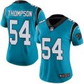 Womens Nike Carolina Panthers #54 Shaq Thompson Blue Stitched NFL Limited Rush Jersey