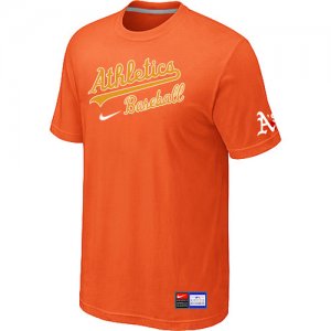 Oakland Athletics Orange Nike Short Sleeve Practice T-Shirt