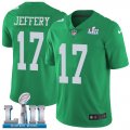 Youth Nike Eagles #17 Alshon Jeffery Green 2018 Super Bowl LII Vapor Untouchable Limited Jersey