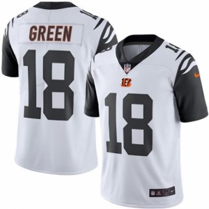 Mens Nike Cincinnati Bengals #18 A.J. Green Limited White Rush NFL Jersey