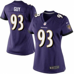 Women\'s Nike Baltimore Ravens #93 Lawrence Guy Limited Purple Team Color NFL Jersey