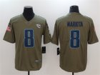 Nike Titans #8 Marcus Mariota Olive Salute To Service Limited Jersey