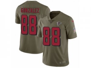 Men Nike Atlanta Falcons #88 Tony Gonzalez Limited Olive 2017 Salute to Service NFL Jersey