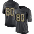 Mens Nike Baltimore Ravens #80 Crockett Gillmore Limited Black 2016 Salute to Service NFL Jersey