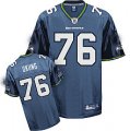 nfl seattle seahawks #76 russell okung blue