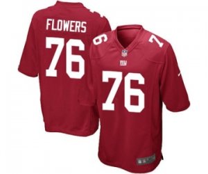 Men\'s Nike New York Giants #76 Ereck Flowers Game Red Alternate NFL Jersey