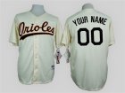 Baltimore Orioles Cream 1954 Turn Back The Clock Mens Customized Jersey