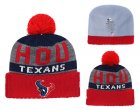 Texans Fresh Logo Red Pom Knit Hat YD
