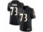 Mens Nike Baltimore Ravens #73 Marshal Yanda Vapor Untouchable Limited Black Alternate NFL Jersey