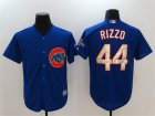 Chicago Cubs #44 Anthony Rizzo Blue World Series Champions Cool Base Jersey