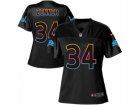 Women Nike Detroit Lions #34 Zach Zenner Game Black Fashion NFL Jersey