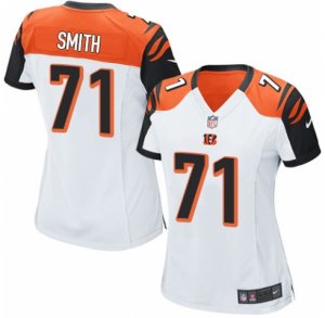 Womens Nike Cincinnati Bengals #71 Andre Smith Game White NFL Jersey