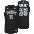 Oklahoma City Thunder #35 Kevin Durant Black Diamond Fashion Stitched NBA Jersey