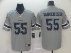 Nike Cowboys #55 Leighton Vander Esch Gray Inverted Legend