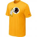 Nike Washington Redskins Sideline Legend Authentic Logo T-Shirt Yellow