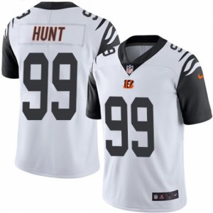 Mens Nike Cincinnati Bengals #99 Margus Hunt Limited White Rush NFL Jersey