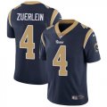 Nike Rams #4 Greg Zuerlein Navy Vapor Untouchable Limited Jersey