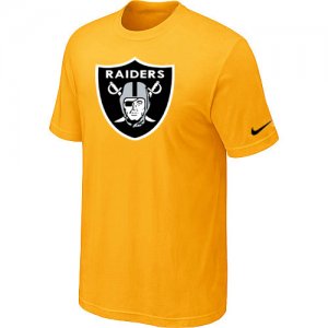 Oakland Raiders Sideline Legend Authentic Logo T-Shirt Yellow