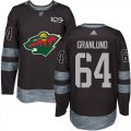 Minnesota Wild #64 Mikael Granlund Black 1917-2017 100th Anniversary Stitched NHL Jersey