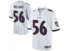 Mens Nike Baltimore Ravens #56 Tim Williams Limited White NFL Jersey