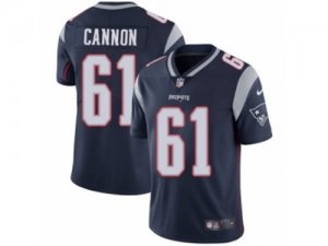 Mens Nike New England Patriots #61 Marcus Cannon Vapor Untouchable Limited Navy Blue Team Color NFL Jersey