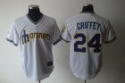 mlb seattle mariners #24 griffey white[Cooperstown Throwback]