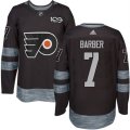 Philadelphia Flyers #7 Bill Barber Black 1917-2017 100th Anniversary Stitched NHL Jersey