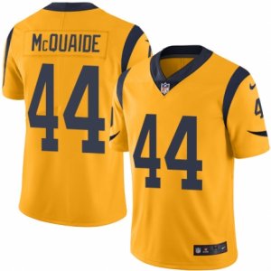 Mens Nike Los Angeles Rams #44 Jacob McQuaide Limited Gold Rush NFL Jersey