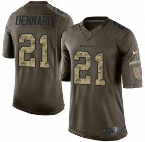 Men\'s Nike Cincinnati Bengals #21 Darqueze Dennard Limited Green Salute to Service NFL Jersey