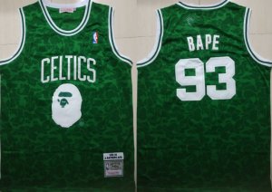 Celtics #93 Bape Green 1985-86 Hardwood Classics Jersey