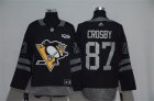 Penguins #87 Sidney Crosby Black 1917-2017 100th Anniversary Adidas Jersey