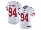 Women Nike San Francisco 49ers #94 Solomon Thomas Vapor Untouchable Limited White NFL Jersey