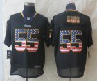 Nike Minnesota Vikings #55 Barr Black Jerseys(USA Flag Fashion Elite)