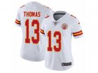 Women Nike Kansas City Chiefs #13 De'Anthony Thomas Vapor Untouchable Limited White NFL Jersey