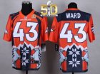 Nike Denver Broncos #43 T.J. Ward Orange Super Bowl 50 Men Stitched NFL Elite Noble Fashion Jersey