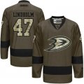 Anaheim Ducks #47 Hampus Lindholm Green Salute to Service Stitched NHL Jersey
