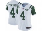 Women Nike New York Jets #4 Lac Edwards Vapor Untouchable Limited White NFL Jersey