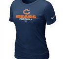 Women Chicago Bears deep Blue T-Shirt
