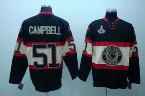 2010 stanley cup champions blackhawks #51 campbell black[new thi