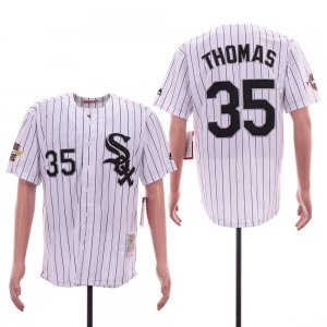 White Sox #35 Frank Thomas White 2005 World Series Cooperstown Collection Jersey