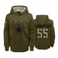 Nike Cowboys #55 Leighton Vander Esch 2019 Salute To Service Stitched Hooded
