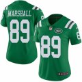 Women's Nike New York Jets #89 Jalin Marshall Limited Green Rush NFL Jersey