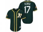 Mens Oakland Athletics #17 Yonder Alonso 2017 Spring Training Cool Base Stitched MLB Jersey