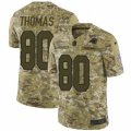 Mens Nike Carolina Panthers #80 Ian Thomas Limited Camo 2018 Salute to Service NFL Jersey