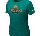 Women Cleveland Browns light Green T-Shirt