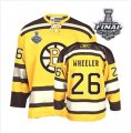 nhl jerseys boston bruins #26 wheeler yellow[2013 stanley cup]