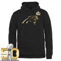 Nike Carolina Panthers Pro Line Black Gold Super Bowl 50 Collection Pullover Hoodie