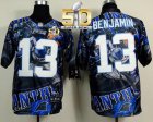 Nike Carolina Panthers #13 Kelvin Benjamin Team Color Super Bowl 50 Men Stitched NFL Elite Fanatical