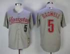 Houston Astros #5 Jeff Bagwell Gray Cooperstown Collection Jersey