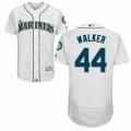 Mens Majestic Seattle Mariners #44 Taijuan Walker White Flexbase Authentic Collection MLB Jersey